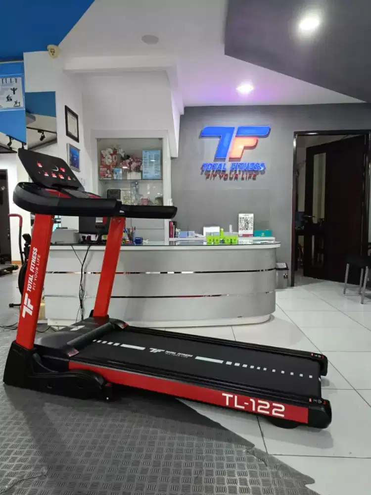 Alat fitnes treadmill elektrik TL 122 big black