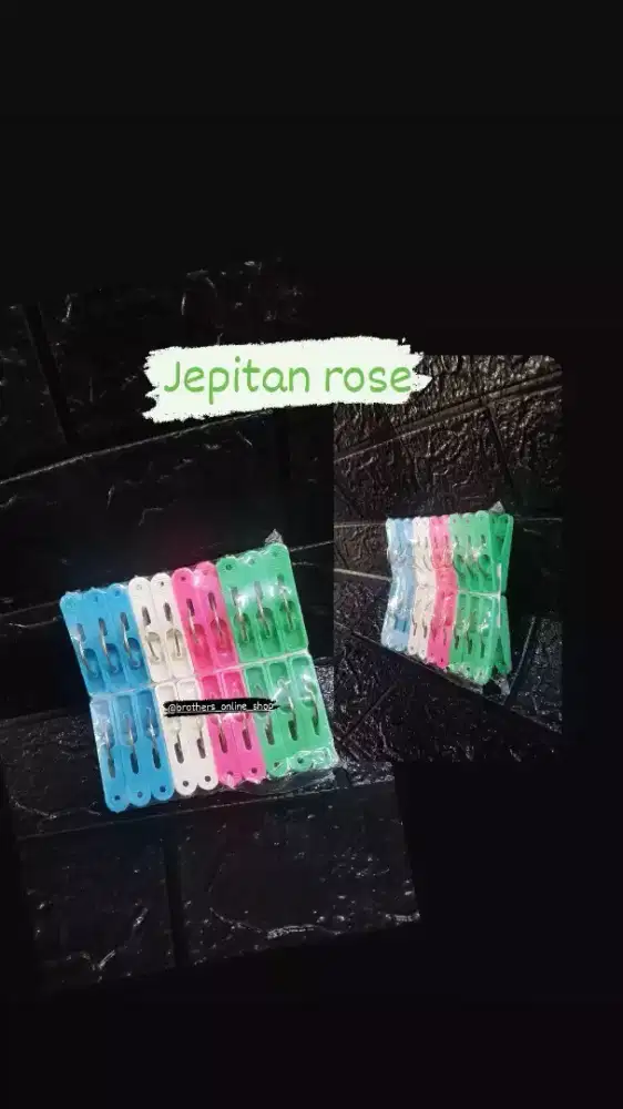 Jepitan baju Rose