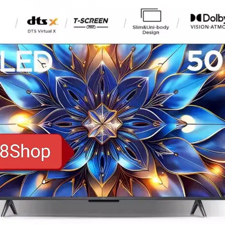 TCl TV 50 QLED Google TV Android 11 UHD 4K Dolby Atmos HDMI 2.1 HVC