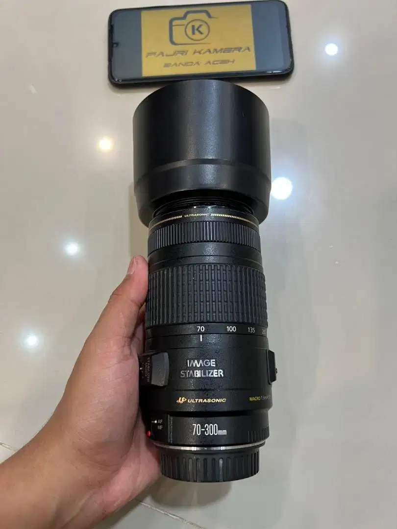 Lensa Canon 70 300mm image stabilizer