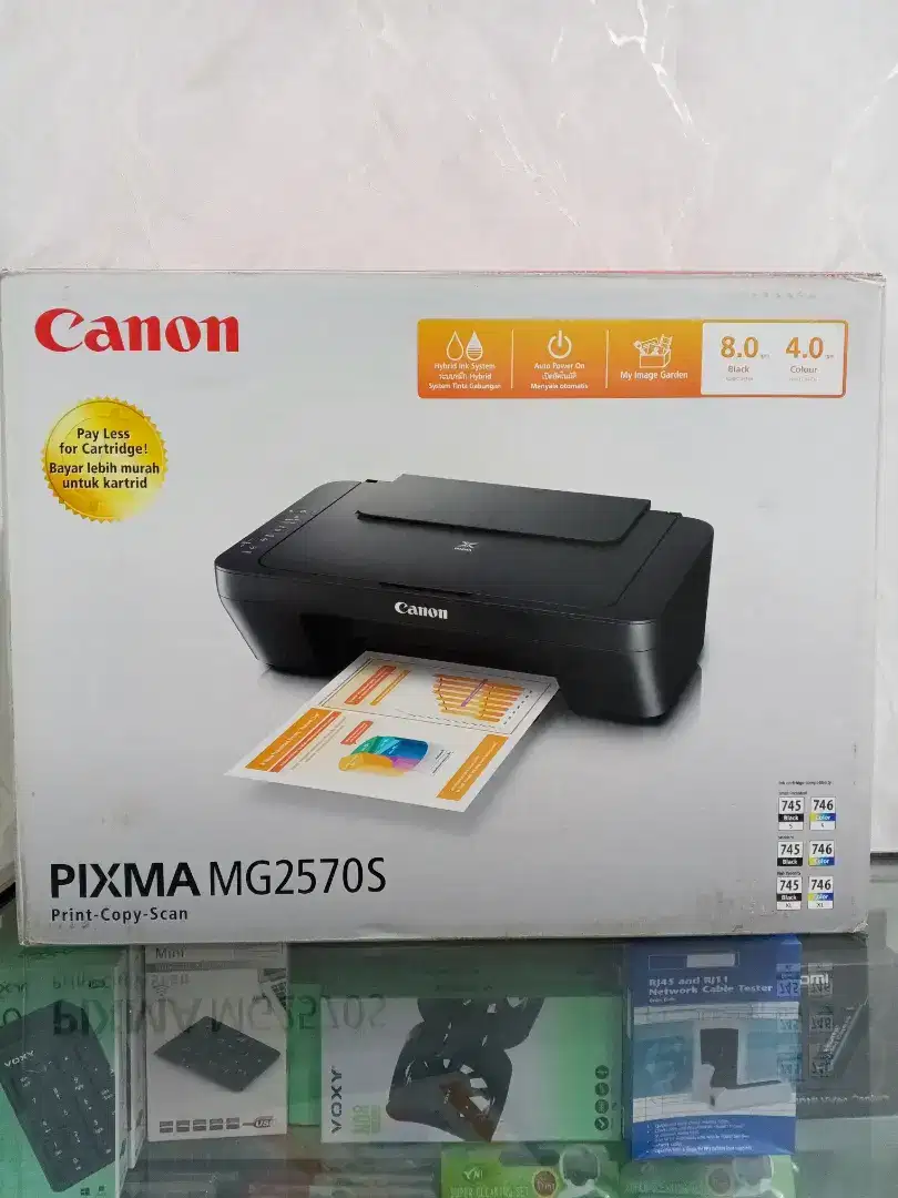 Printer Canon Multifungsi MG2570S Print Scan Copy A4 Resmi