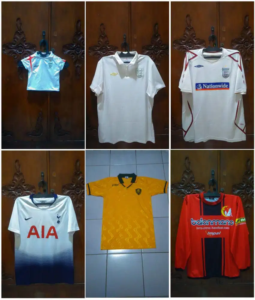 Jersey Kaos Baju Bola England Inggris