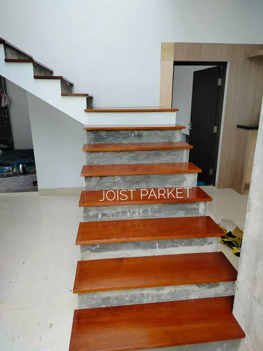tangga kayu merbau solid