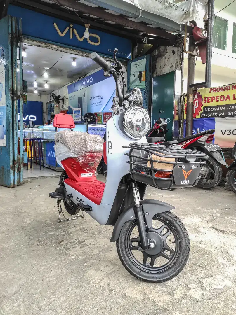 Sepeda Listrik UOU 147DS Jok 1 kaya motor 550W motor Power Kenceng