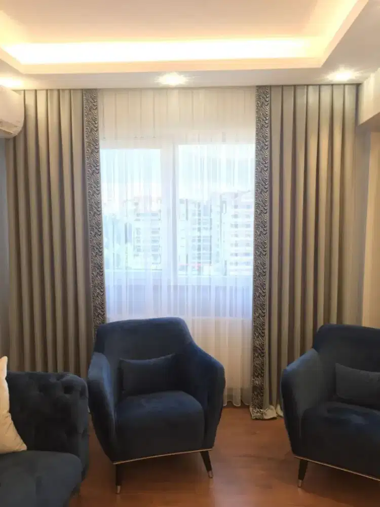 Pasang gordyn gorden hordeng murah vertikal roll blind jasa tirai viv