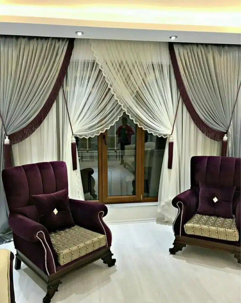 Pasang gordyn gorden hordeng murah vertikal roll blind jasa tirai viv