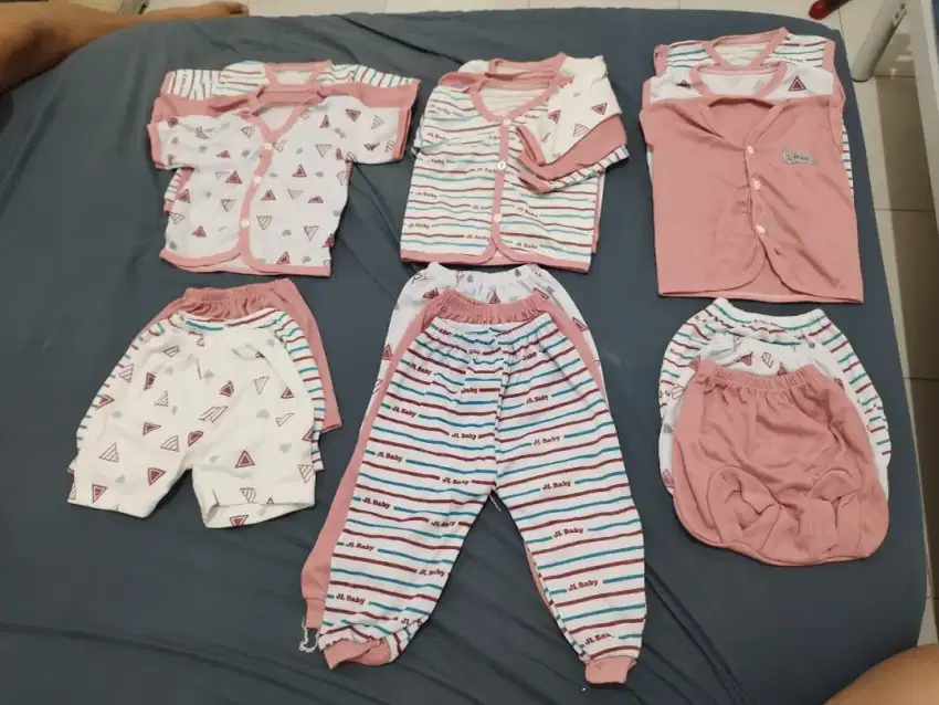 Baju bayi perempuan set umur 0-3 bln