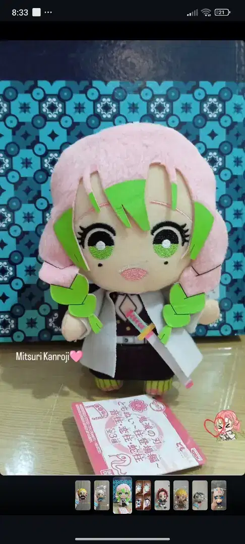 Boneka Mitsuri Kanroji DemonSlayer Kimetsu No Yaiba