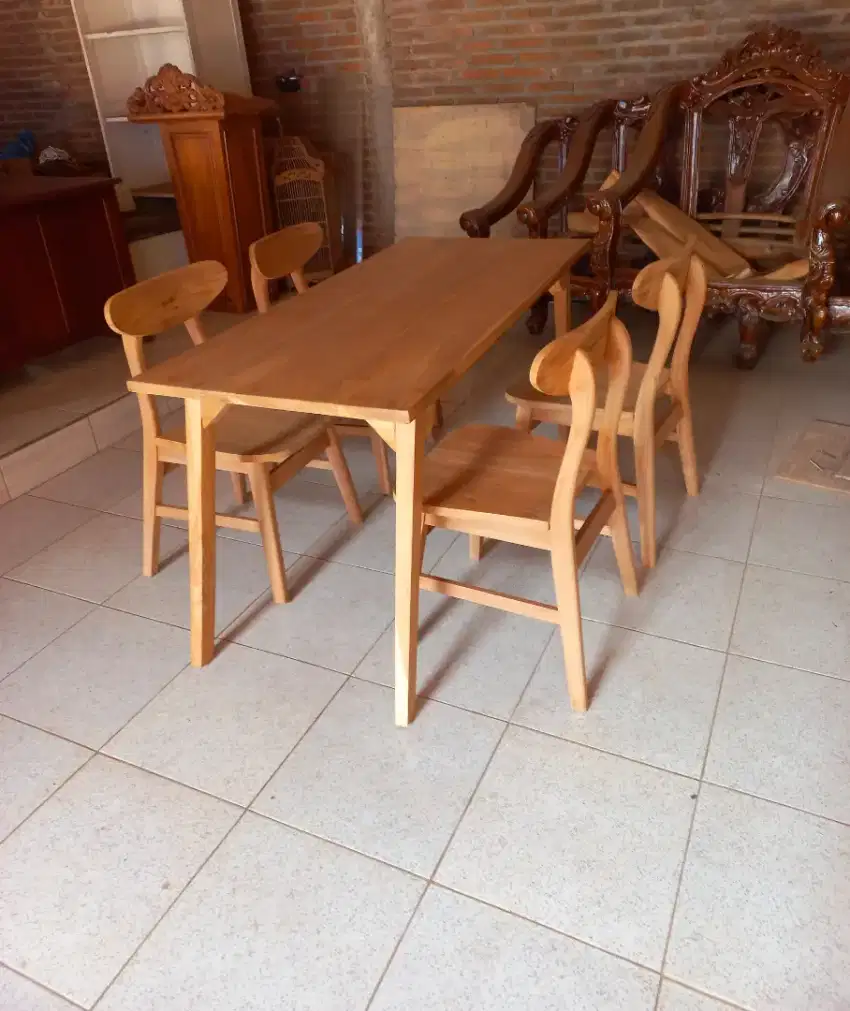 Kursi Makan Jati Minimalis Kursi Makan Cafe Resto Kursi Makan SetMurah