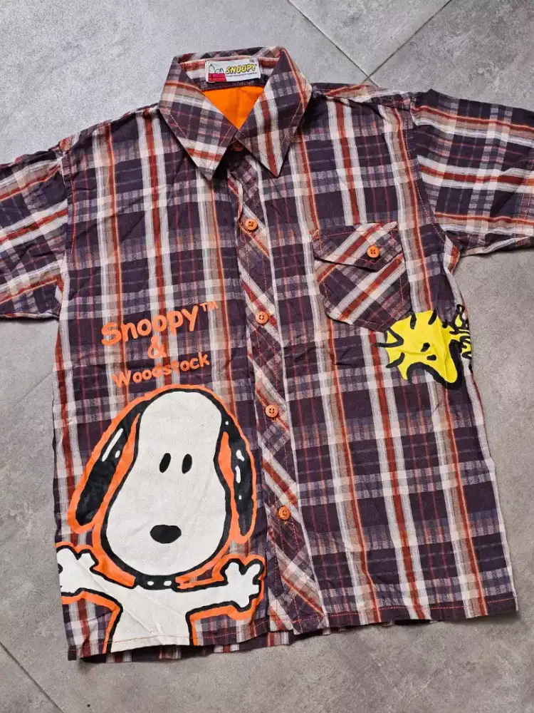 Kemeja anak snoopy original