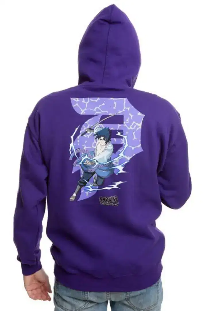 Uniqlo hoodie ungu naruto, sasuke