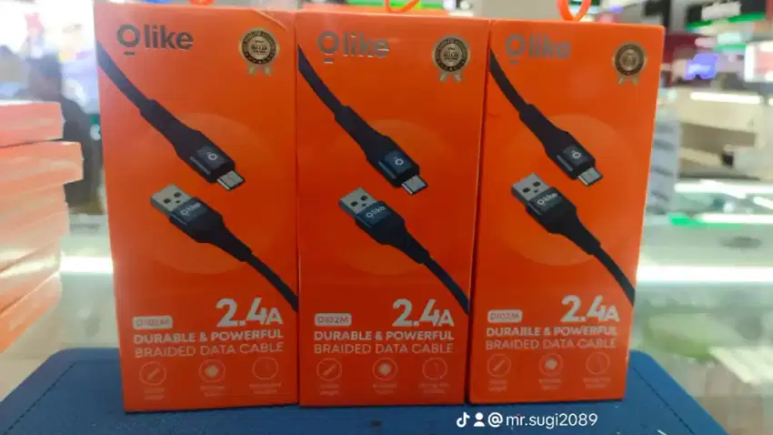 Jual Cable Data Handphone usb C merek.olike asli super fast charging