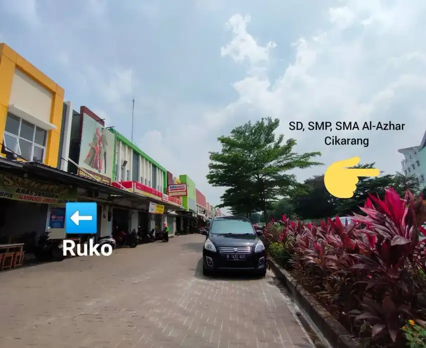 Ruko murah strategis depan Al-Azhar Cikarang Jababeka