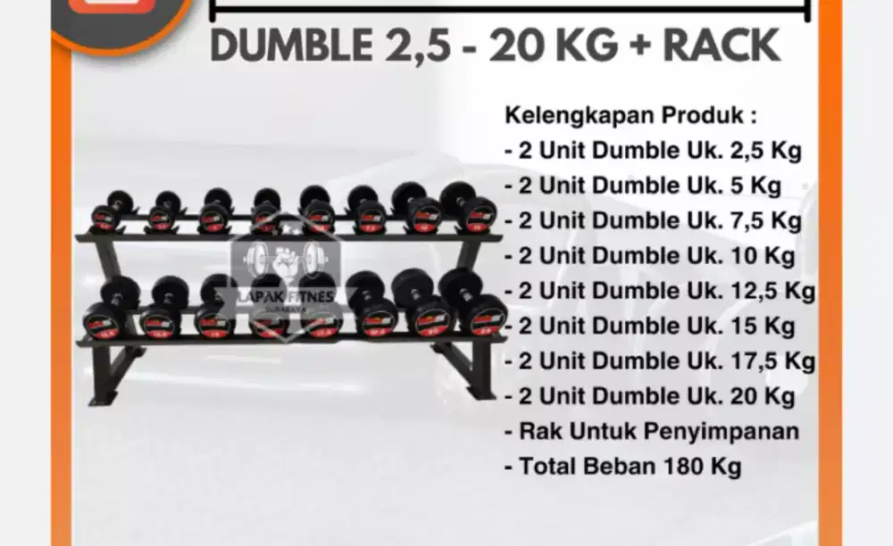 Dumble rack set Total fitness 20 kg