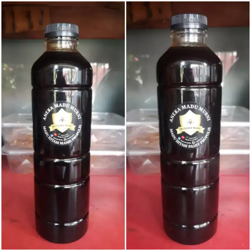 Madu Murni Hitam Pahit Propolis (Garansi)