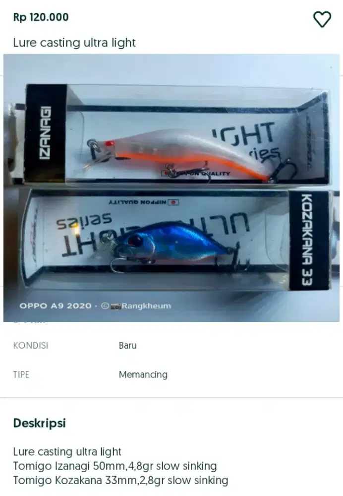 Lure mancing casting
