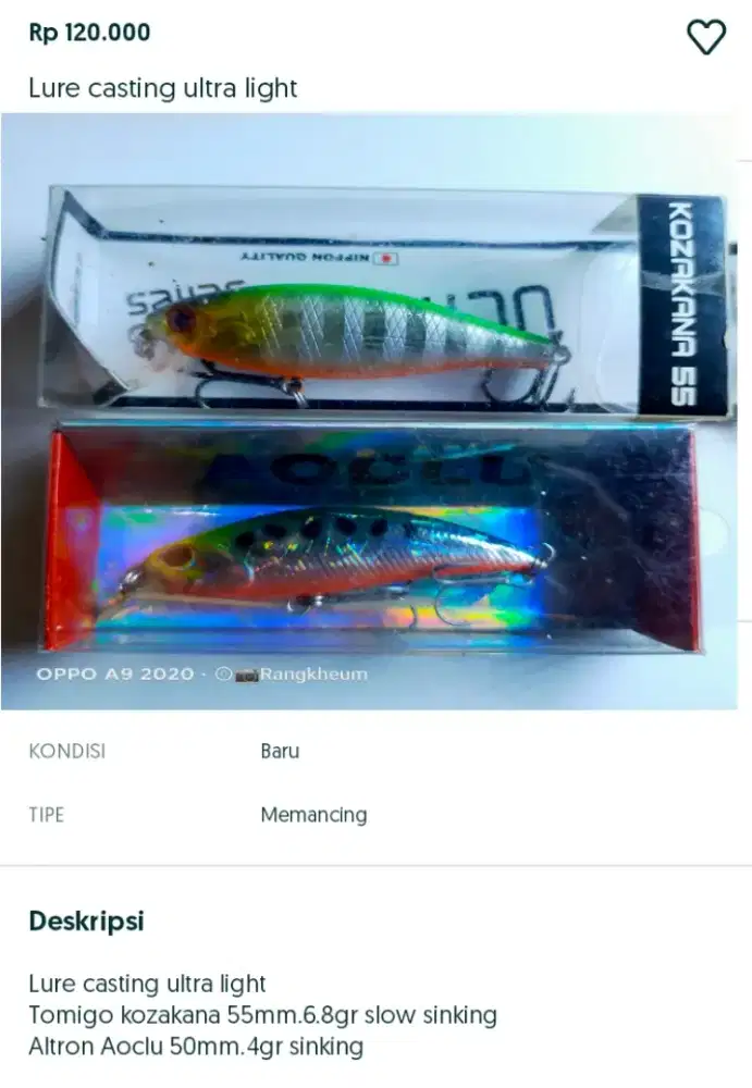Lure mancing casting