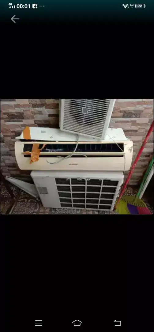 AC Samsung 1/2 PK masih hidup bekas bongkaran