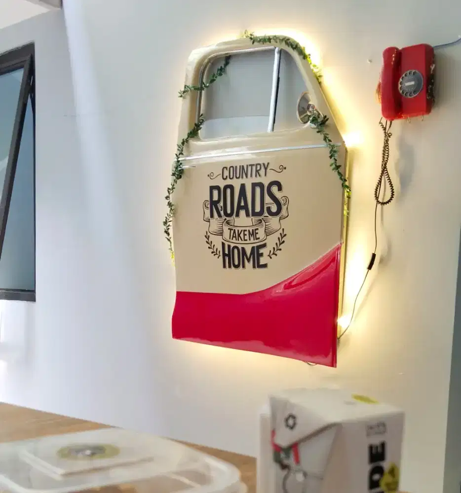 Hiasan dekorasi lampu jadul antik vintage