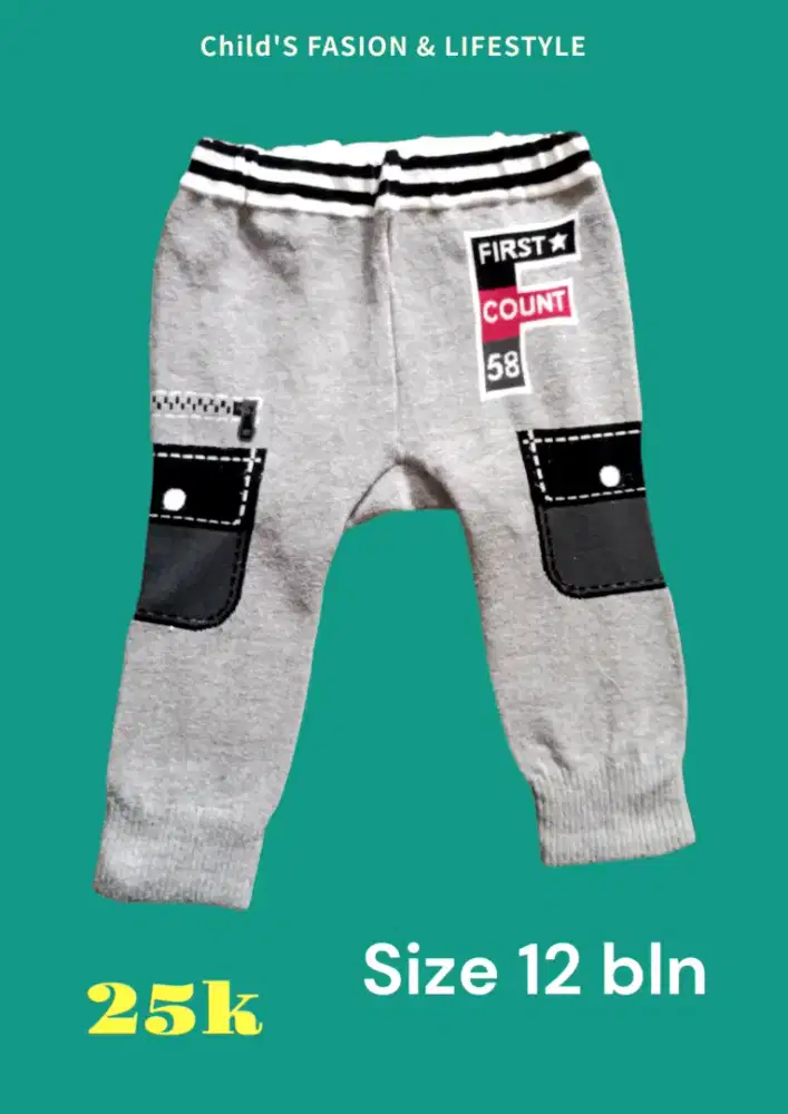 Celana anak cowo bulanan/tahunan