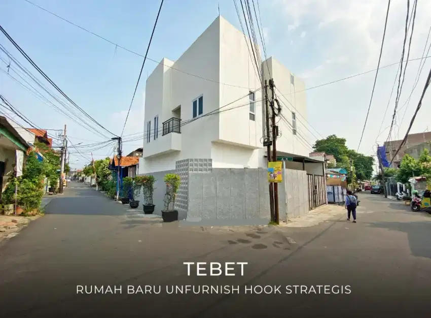 Rumah Baru Minimalis Hook akses 2 mobil Strategis Tebet Jaksel