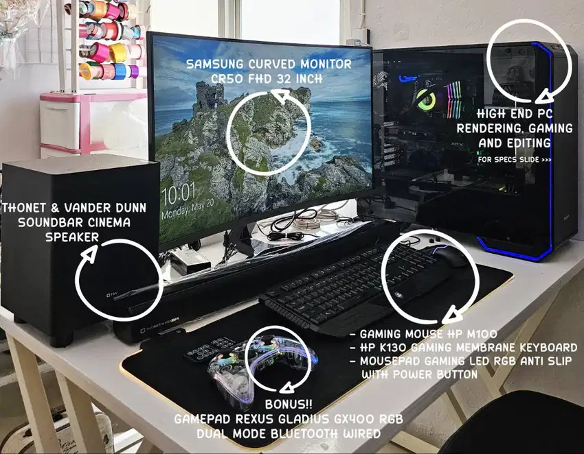 PC Rendering Gaming Editing Fullset