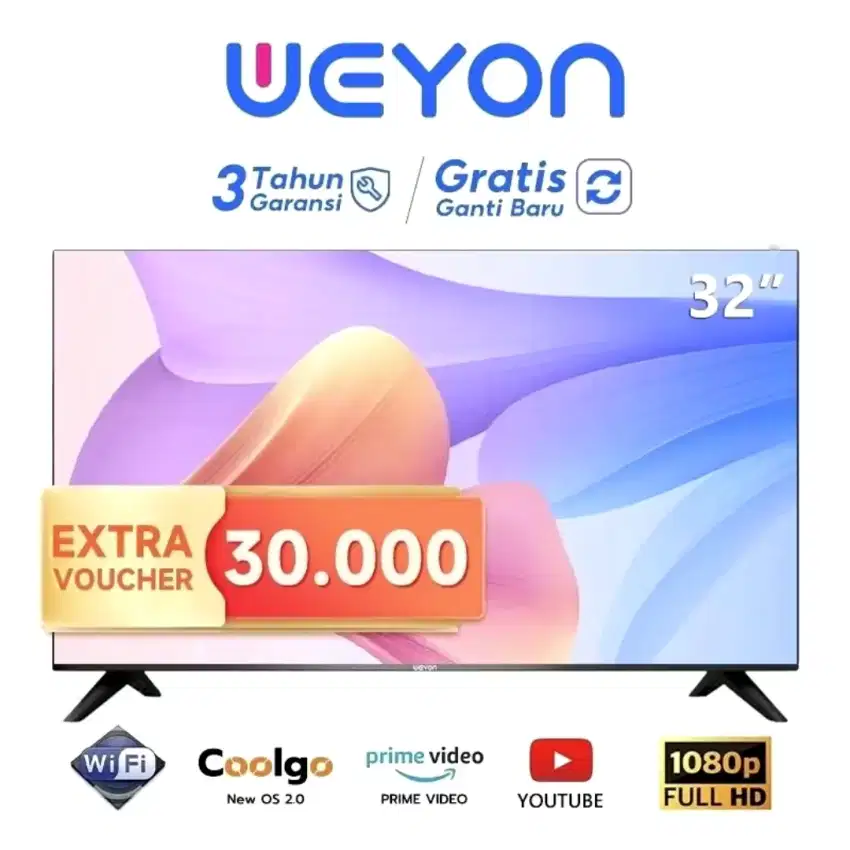 TV SMART 32 INCH WEYON NEW