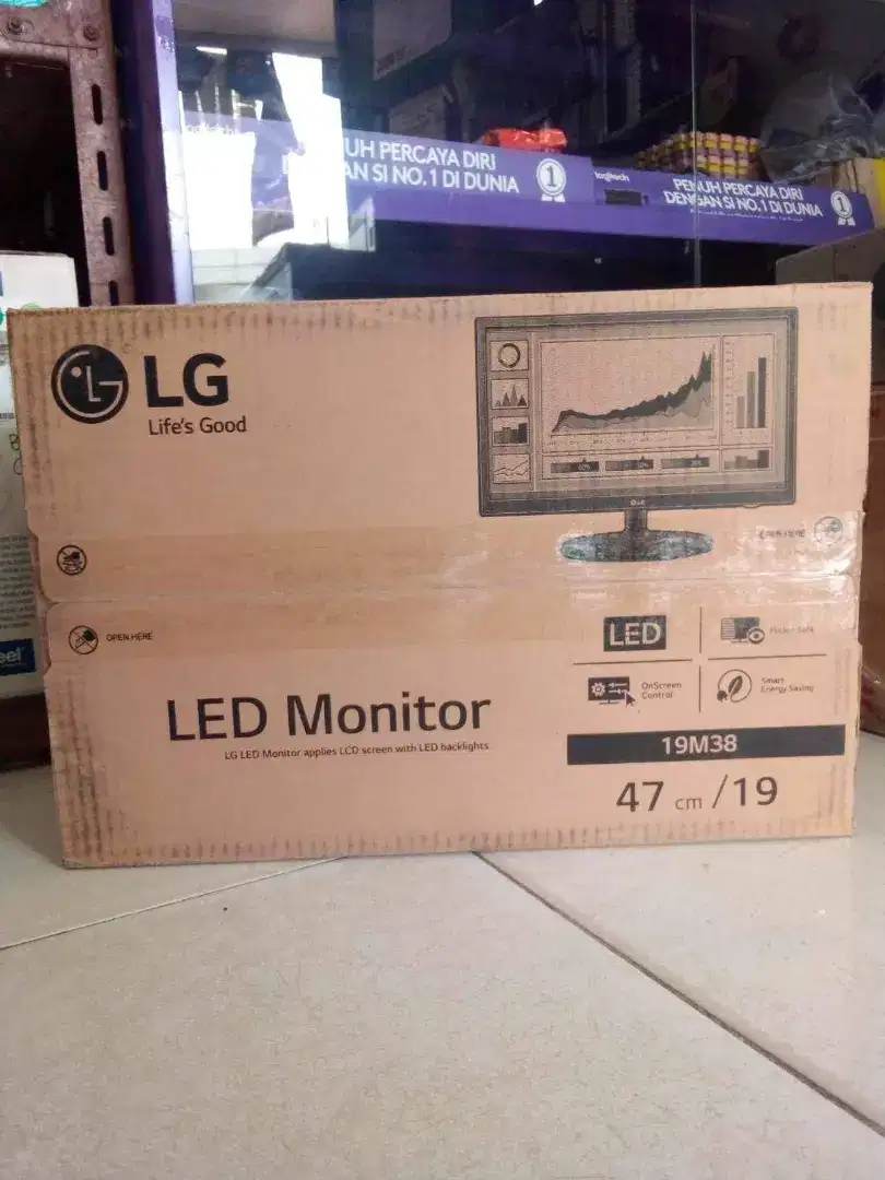 Monitor PC LED LG 19 inci 19M38A RESMI - Monitor CCTV