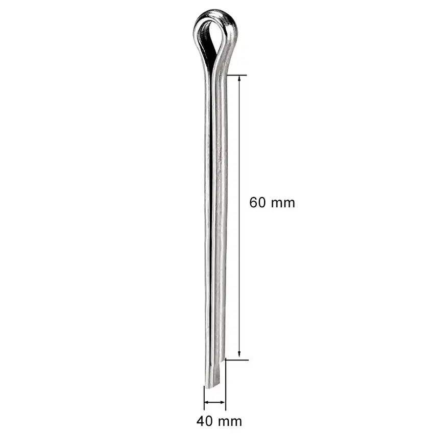 240718H Split Pin Stainless Steel 304 Cotterpins SS 4mm x 60mm Spipen