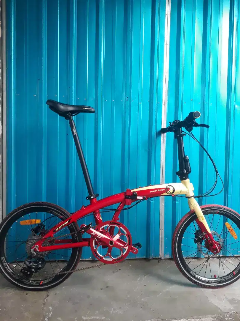 sepeda lipat element ecosmo 8 tipe tertinggi ironman uk 20 mewah