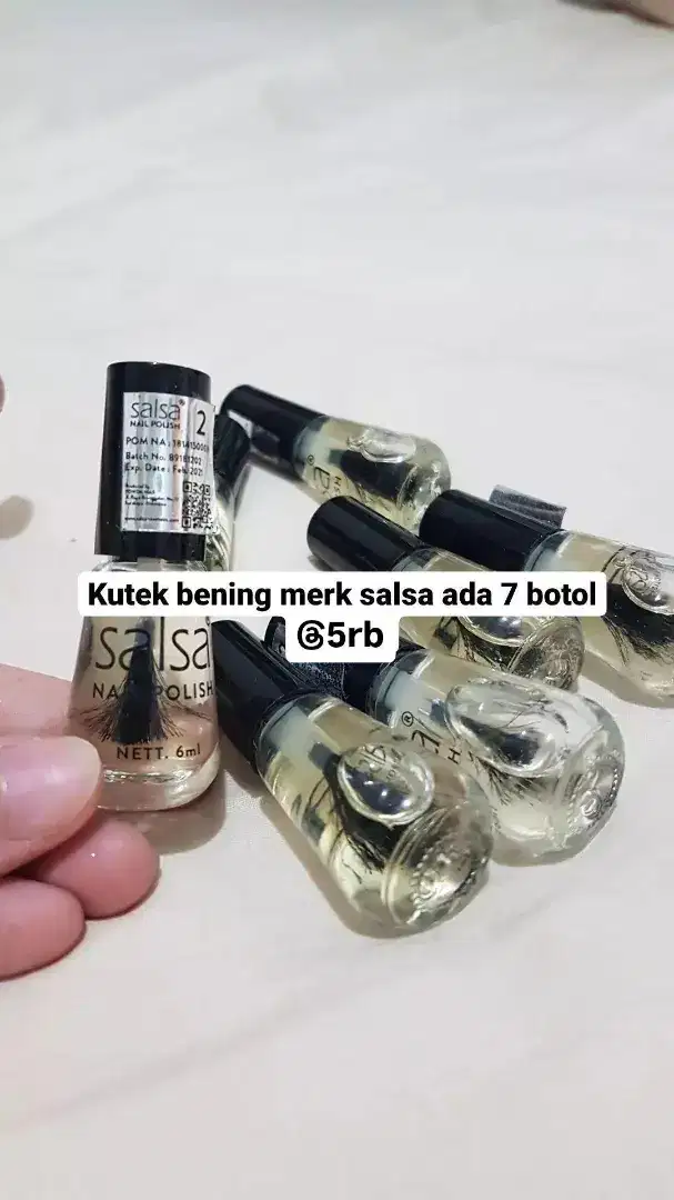 Kutek bening 6ml merk salsa