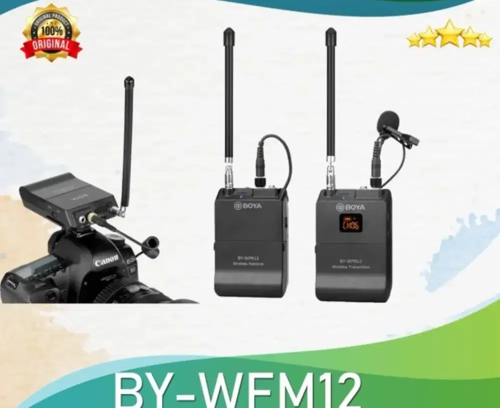 MIC WIRELESS VHF SYSTEM BOYA BY-WFM12