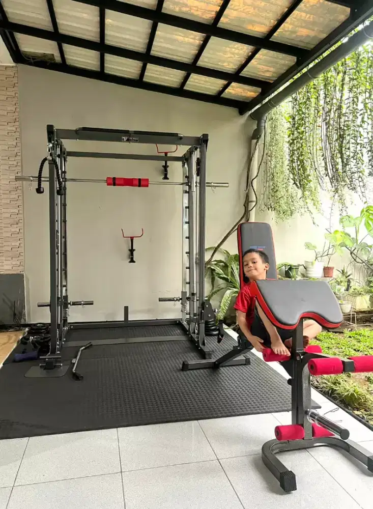 Alat fitness power rack besar