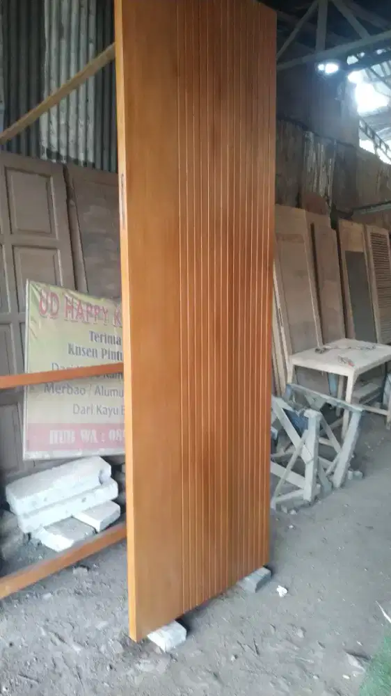 Terima pesanan ksn almunium ksn kayu + pintu kayu jati kamper meranti