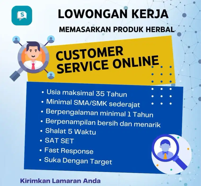 Lowongan Customer Service Online