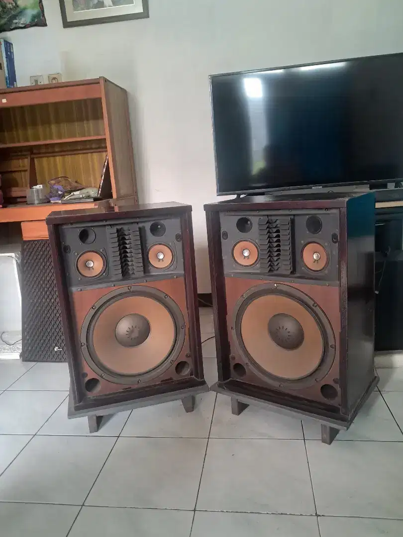 Speaker sansui asli kayu