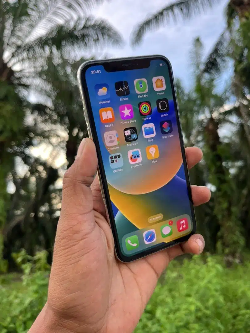 iPhone X 256GB, Silver - All operator - Inter - Fullset.