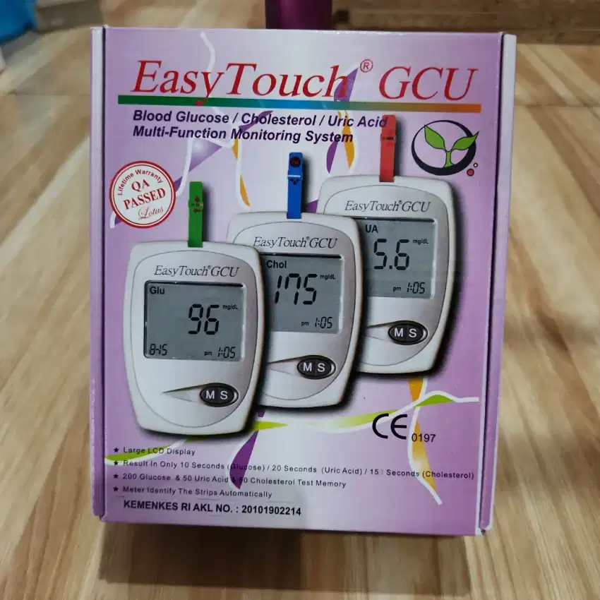 Alat tes darah Easy Touch GCU 3 in 1