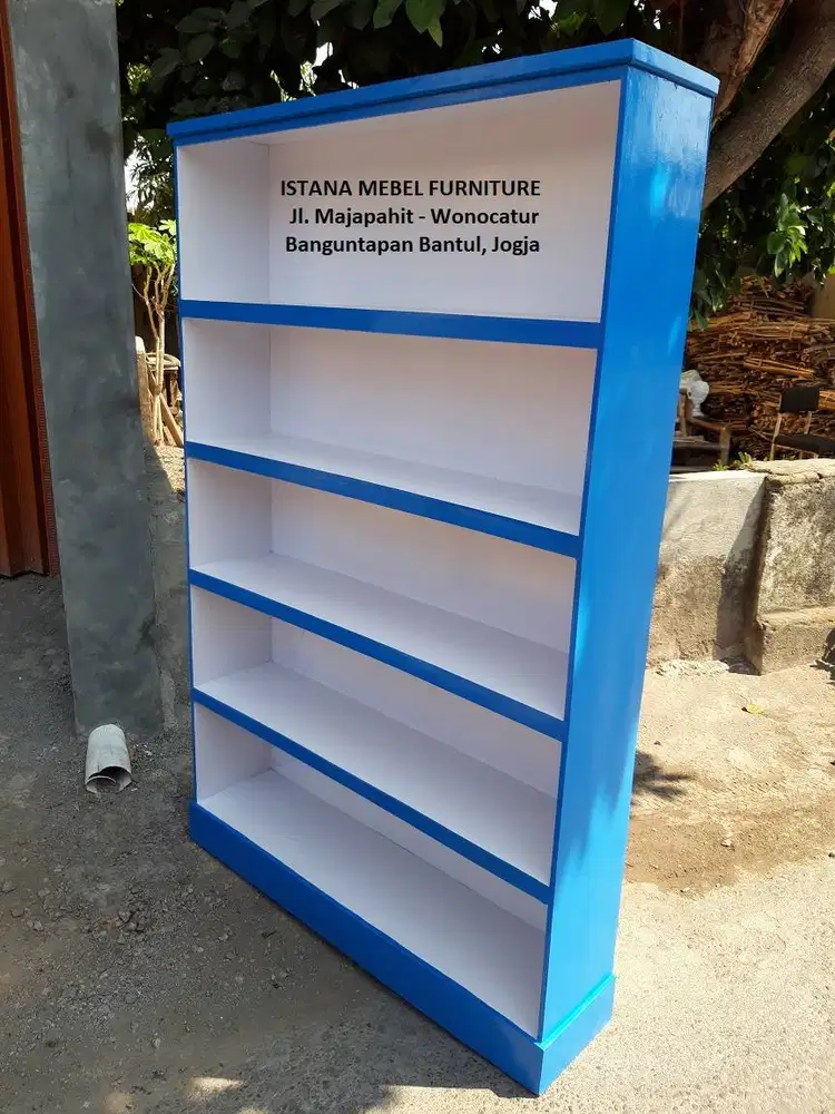 Almari Lemari Rak Buku Helm Sepatu Susun Tingkat 5 Serbaguna Kayu #TP