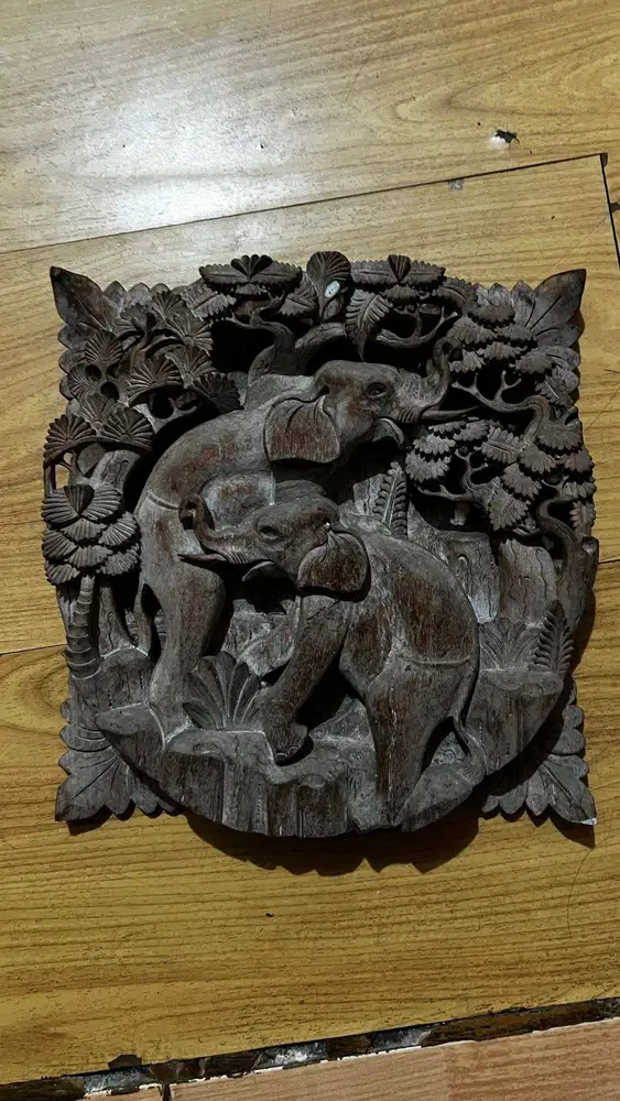 Relief kayu bali asli NEGO tipis