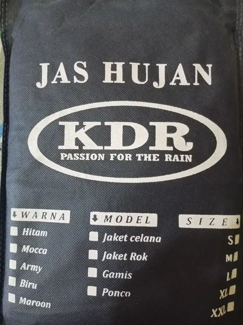 Jas hujan setelan