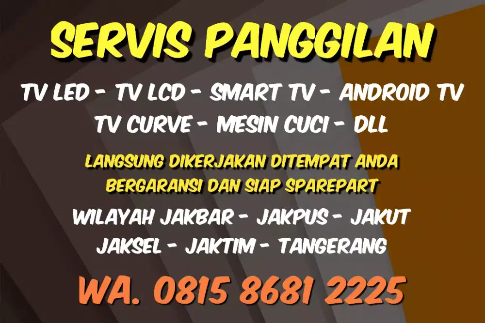 Servis Tv panggilan jakarta barat pusat dan sekitarnya