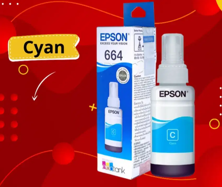 Tinta Epson 664 cyan