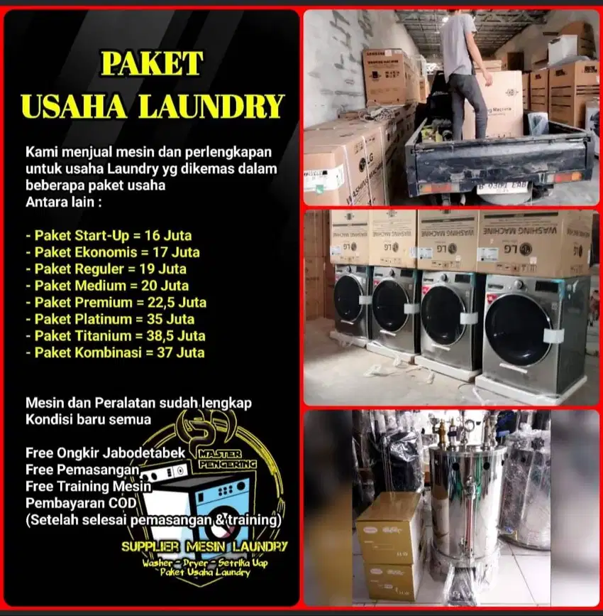 JUAL PAKET LAUNDRY LENGKAP