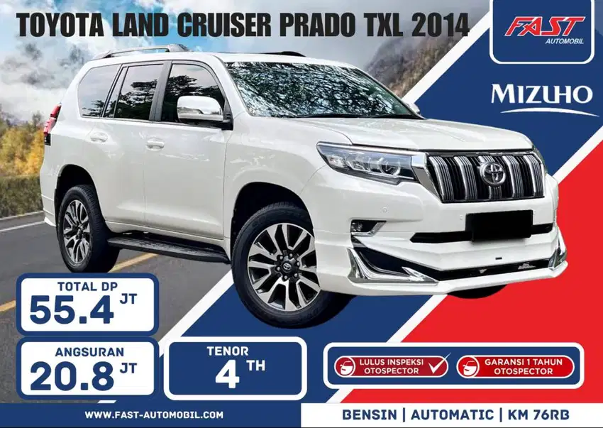 DP 55JT TOYOTA LAND CRUISER PRADO TXL 2014 4x4 2.7 AT LOW KM.76RB #F2S