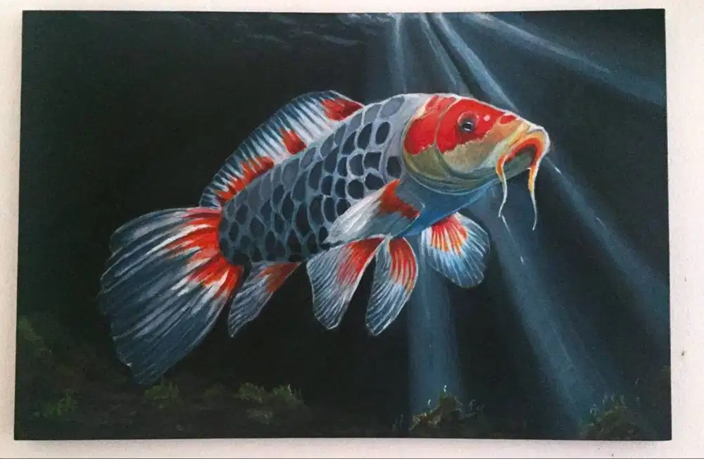 LUKISAN IKAN KOI 60x40cm