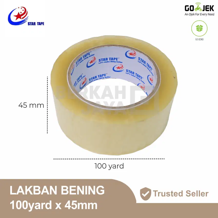 STAR TAPE LAKBAN BENING 45 MM X 100 YARD