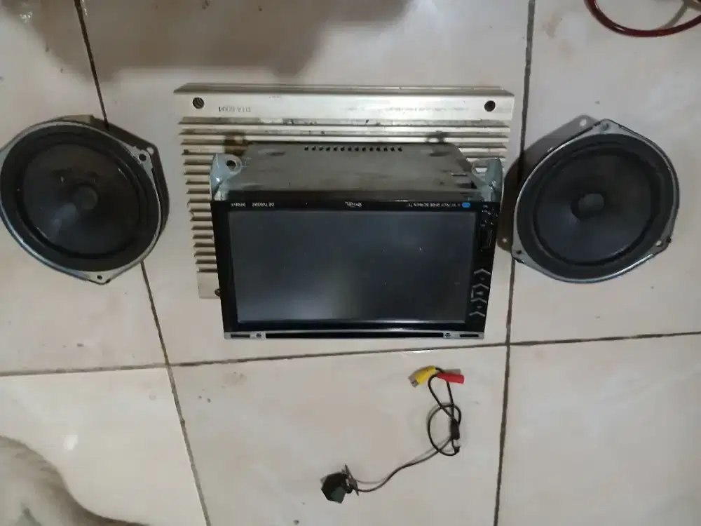Radio Tape Tv + Power + Speaker. Sesuai Gambar. Posisi On.