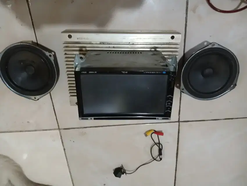 Radio Tape Tv + Power + Speaker. Sesuai Gambar. Posisi On.