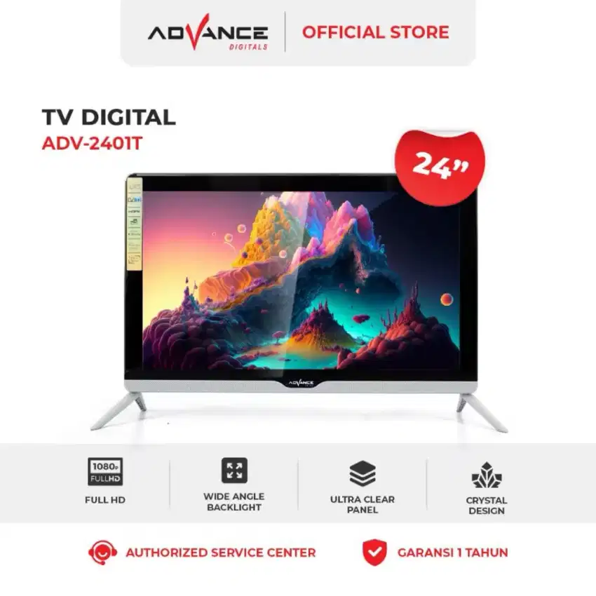 Yg baru merk ADVANCE TV LED 24 inch